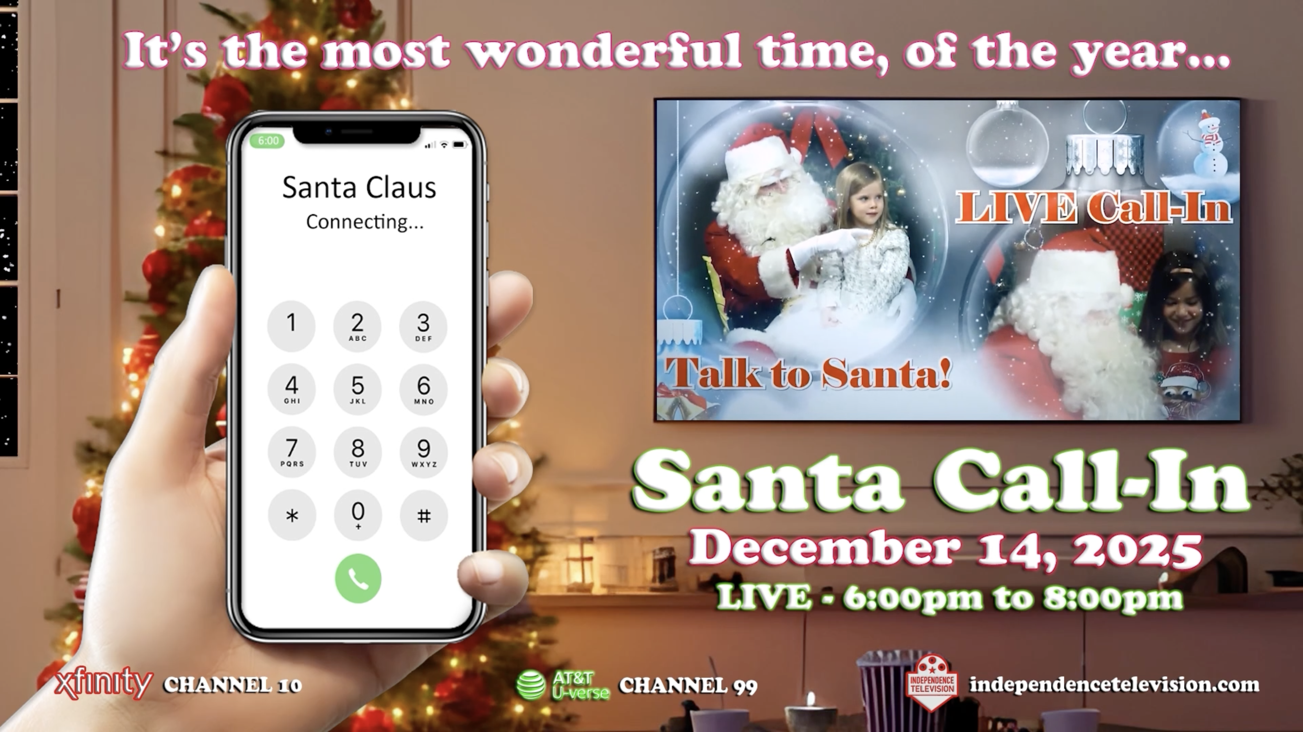 Thumbnail image for LIVE- Santa Claus Call-In