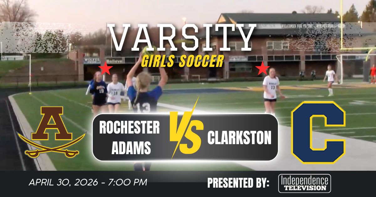Thumbnail image for LIVE- Rochester Adams vs Clarkston Girls Soccer